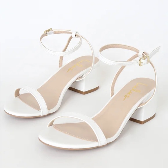 Lulus white kitten heels - Picture 5 of 8